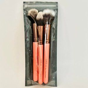 LUXIE Beauty Face Makeup Brushes- Highlighter/Foundation/Duo Fiber Powder SET 3